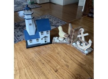 Nautical Decor And Bookends (Dining Room)