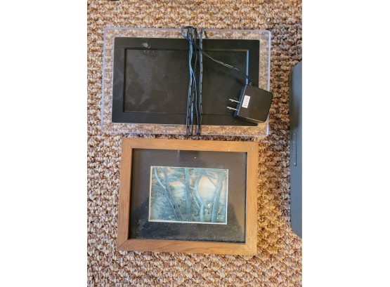 Electronic Pictures Frame And Print (Living Room)