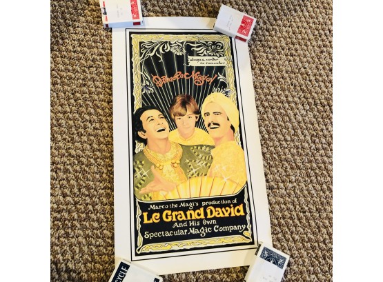 Vintage Magic Show Poster In Tube (Living Room)