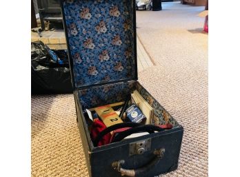Vintage Case With Assorted Magic Trick Supplies (Living Room)