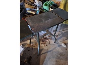 Metal Table With Wheels (Garage)