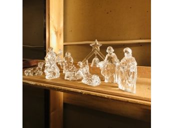 Clear Acrylic Nativity Set (Upstairs Attic)