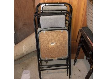 Set Of 4 Samsonite Folding Chairs