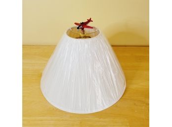 Lampshade With Red Biplane Accent. New!