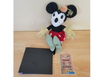 Mickey Mouse Photo Album, Stickers And Minnie Plush
