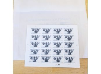 1 Sheet Of Korean War Veterans Memorial Stamps 2002