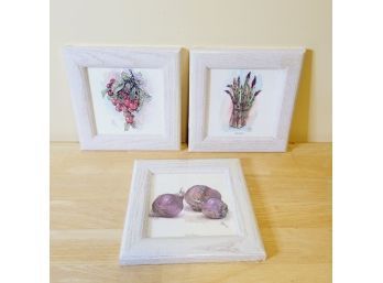 Set Of 3 Small Vegetable Prints. Sealed!