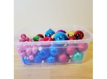 Colorful Christmas Balls. 2.5' And 1' Mixture Of Colors