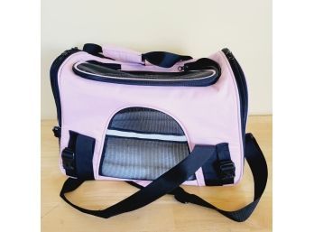 Small Pink Canvas  Animal Carrier
