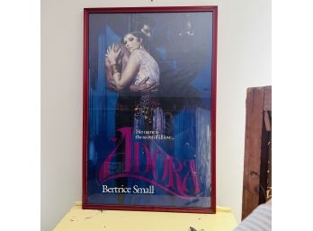 Framed Poster For 'Adora' By Bertrice Small (Book Published 1980)