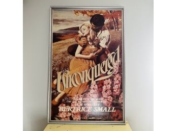 Reproduction Poster Print For Bertrice Small's 'Unconquered' Published 1984