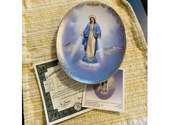 'Our Lady Of Grace' Visions Of Our Lady Collectors Plate With Certificate (No. A10)