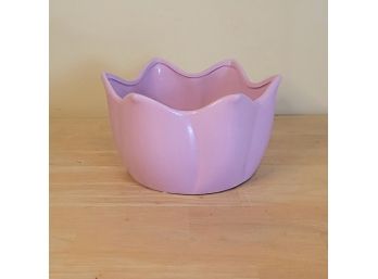 Pink Tulip Ceramic Planter