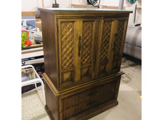 Vintage Dixie Armoire With Drawers (Garage)