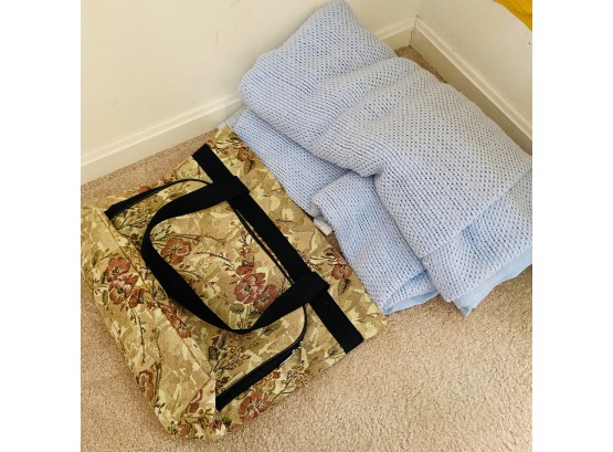 Closet Floor Lot - Decorative Bag And Blanket (2nd BR)