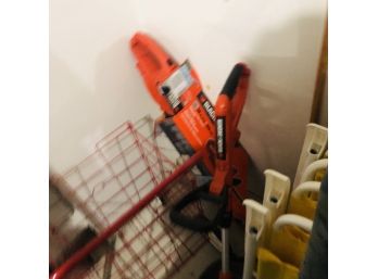 Black And Decker Hedge Trimmer And Weed Wacker (Garage)