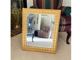 Gold Tone Framed Mirror (LR)
