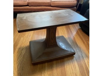 Gusdorf MCM Laminate Swivel Pedestal Table On Wheels (Living Room)