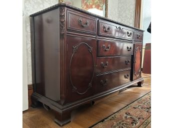 Vintage Mahogany Server, Buffet, Sideboard, With Drawers And Cabinet Storage, CONTENTS NOT INCLUDED (dining)
