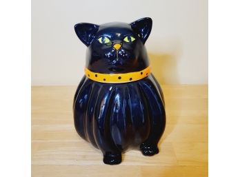 Black Cat Cookie Jar By Magenta