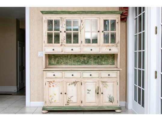 Painted Breakfront Cabinet