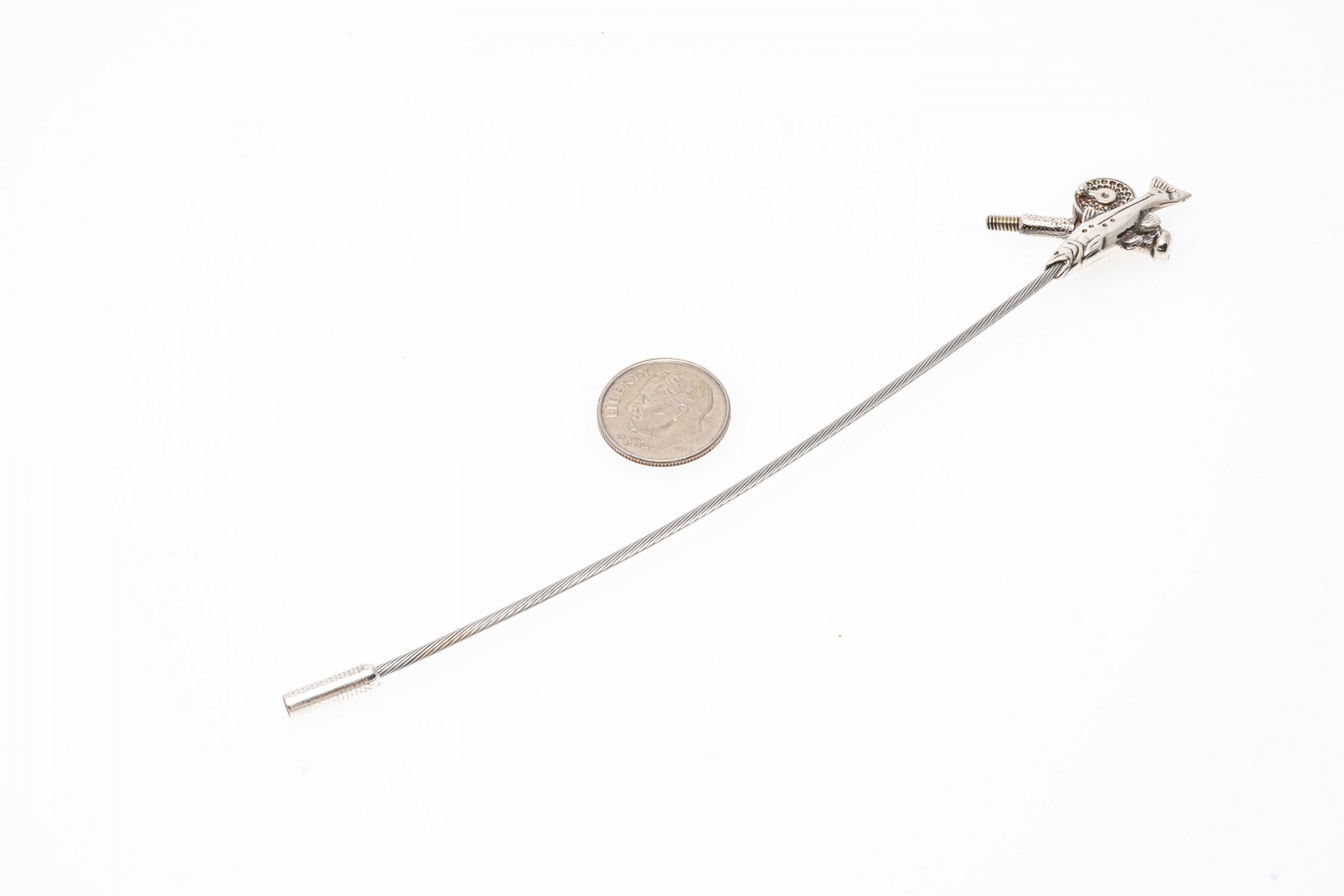 Lot - Tiffany & Co Sterling Silver 'Fishing Rod' Key Chain