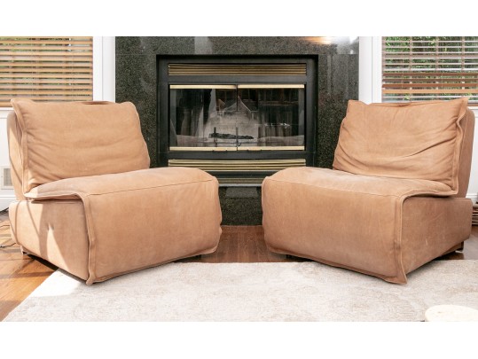 Comfortable Rowland Leather Armless Motion Recliners #252288 | Black Rock  Galleries