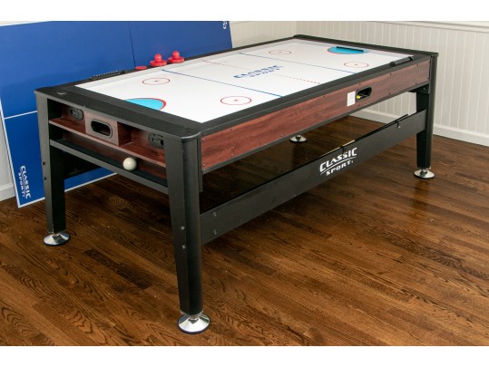 Der er en tendens det er smukt Atomisk Classic Sport 3-in-1 Rotating Swivel Multigame Air Hockey, Billiards Pool,  And Table Tennis Table #125947 | Black Rock Galleries