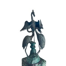 3 Cranes Bronze Sculpture