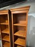PR OF BROWN POTTERY BARN THOMAS TOWER BOOKCASES