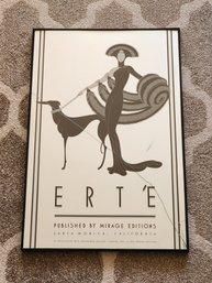 VINTAGE ERT'E 'WOMAN AND DOG' FOIL POSTER