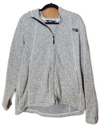 Women's XL Gray North Face Hooded Full Zip Jacket
