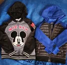 Pair Of Size 7 Kid's Polo And Mickey Jackets