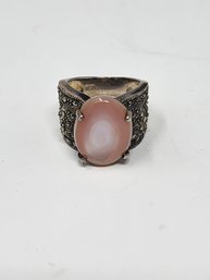 STERLING SILVER RING WITH GEMSTONE