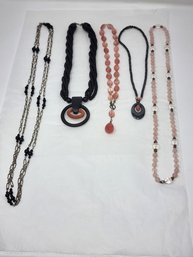 COLLECTION OF VINTAGE BEADED NECKLACES