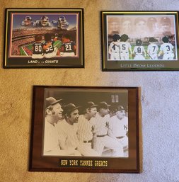 ASSORTED COLLECTION OF FRAMED NY YANKEES WALL ART
