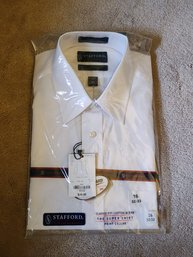 MEN'S CLASSIC FIT WHITE DRESS SHIRT BY STAFFORD