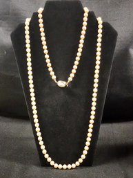 VINTAGE FAUX PEARL NECKLACE AND CHOKER