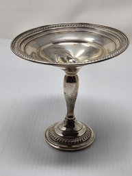 WEIGHTED STERLING SILVER FOOTED COMPOTE