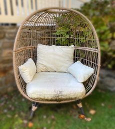 SOUTHPORT PATIO EGG CHAIR WITH METAL LEGS BY OPAL HOUSE