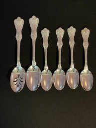 6 PC WALLACE SILVERPLATE SPOONS