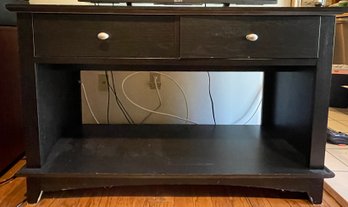 Wood 2-Drawer TV Stand