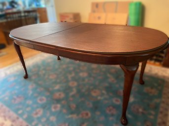 VINTAGE AMERICAN DREW SOLID CHERRY GROVE OVAL DINING TABLE