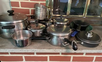 Large Assortment Of Pots And Pans