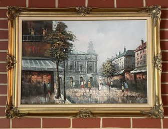 Painting Of French Scene Henry Rogers