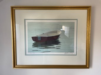 SIGNED WATERCOLOR  27/200 'THE DORY' BY ROBERT EDWARD KENNEDY