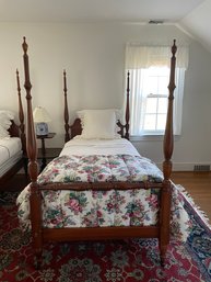 VTG TWIN SIZE 4 POST BED (1 OF 2)