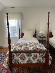 VTG TWIN SIZE 4 POST BED (2 OF 2)