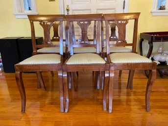 6 PC SET OF ANTIQUE DINING SIDE CHAIRS