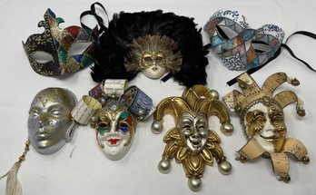 ASSORTED COLLECTION OF VENETIAN MASKS